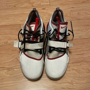 nike air force 27 summit white university red size 11.5